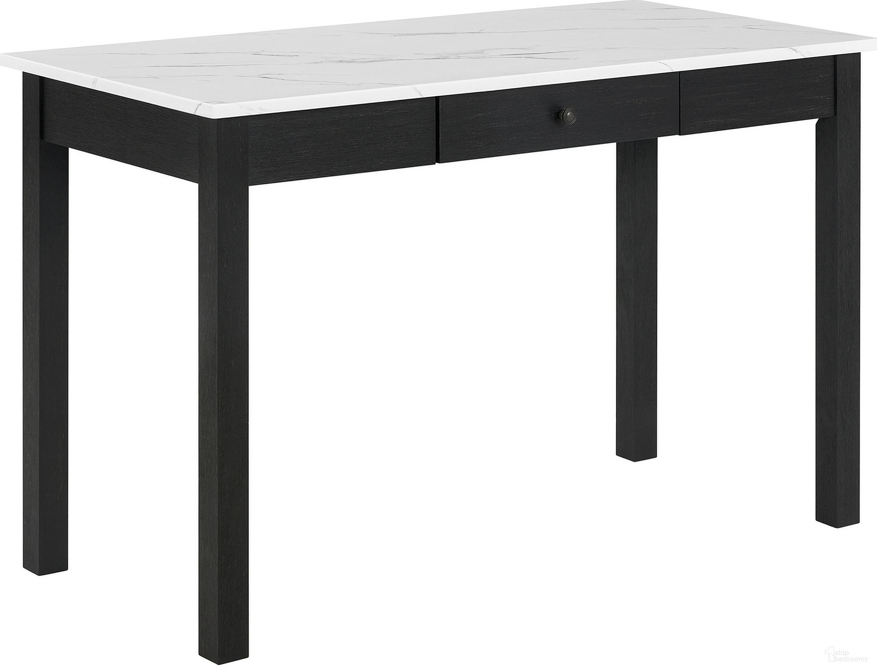 The appearance of Rylee Faux Marble Desk In Black and White designed by Crown Mark in the transitional interior design. This black and white piece of furniture was selected by 1StopBedrooms from Rylee Collection to add a touch of cosiness and style into your home. Sku: 4950. Material: MDF.