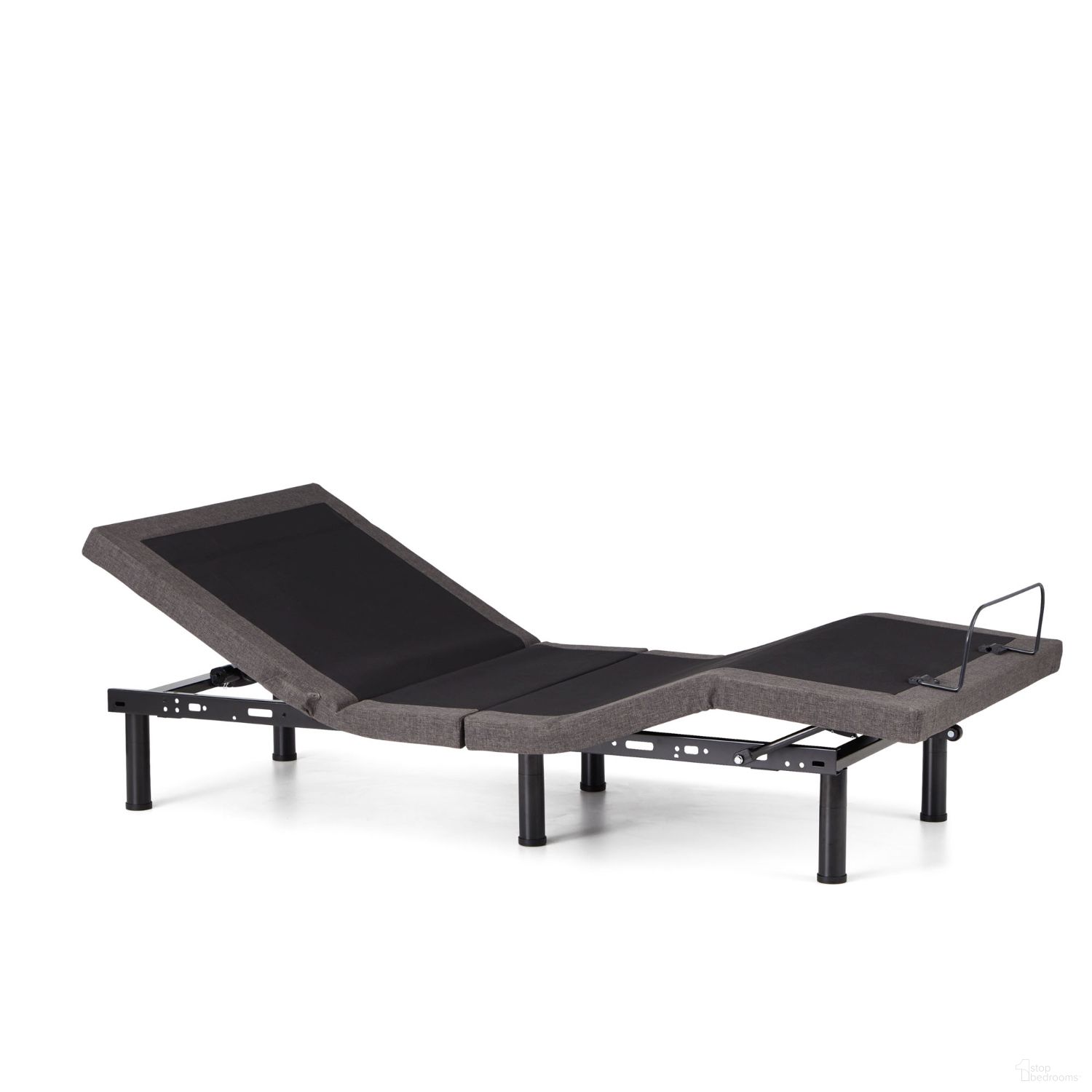The appearance of S655 King Adjustable Base In Charcoal designed by Malouf in the modern / contemporary interior design. This charcoal piece of furniture  was selected by 1StopBedrooms from S655 Collection to add a touch of cosiness and style into your home. Sku: STMAS655KKAB. Material: Metal. Bed Size: King.