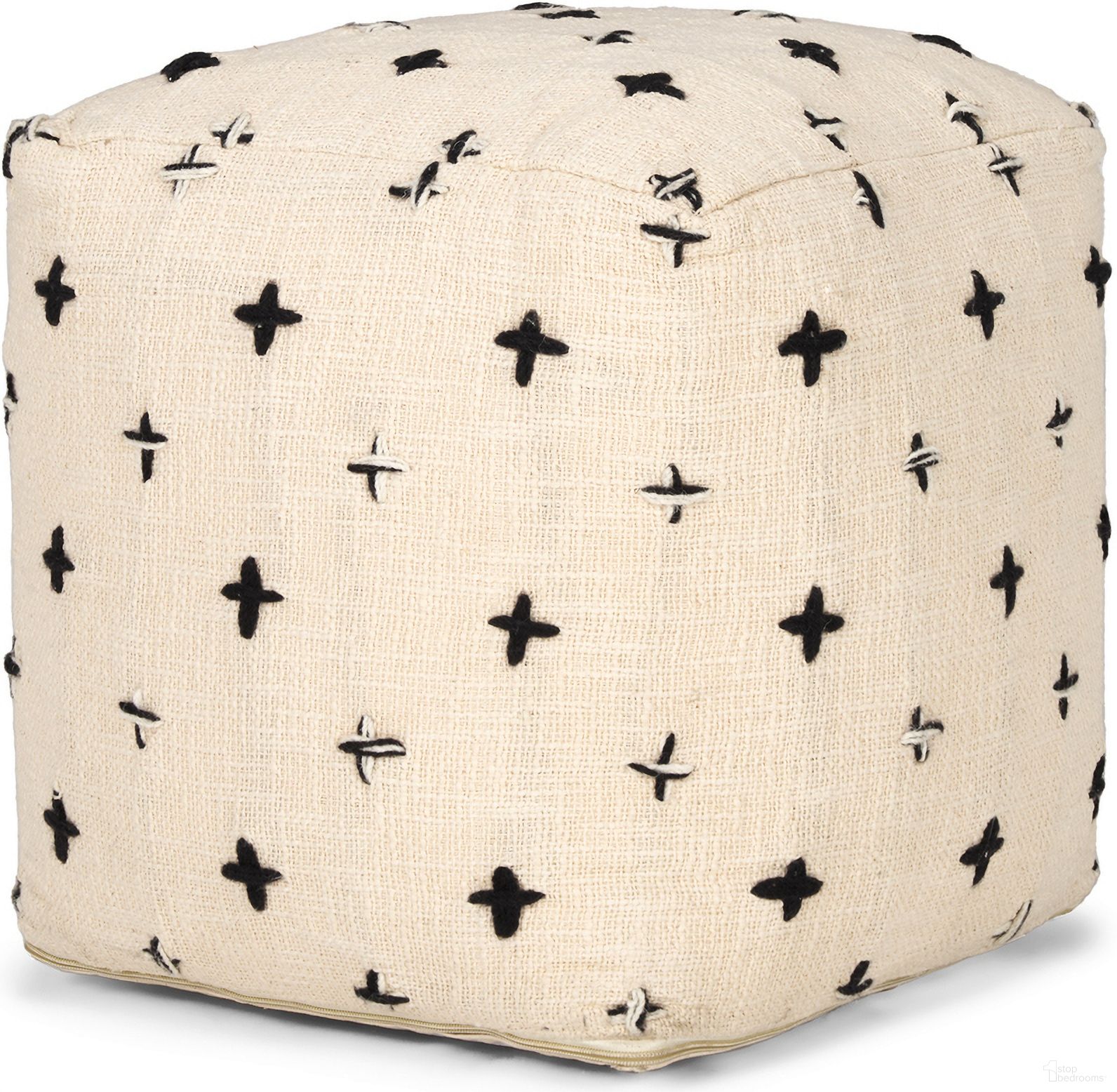 The appearance of Saanvi Pouf In Cream designed by Mercana in the modern / contemporary interior design. This cream piece of furniture was selected by 1StopBedrooms from Saanvi Collection to add a touch of cosiness and style into your home. Sku: 70759. Material: Wool.