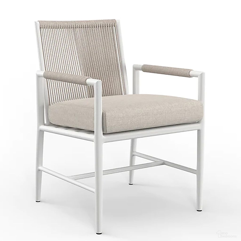 The appearance of Sabbia Dining Chair in Echo Ash designed by Sunset West in the modern / contemporary interior design. This echo ash piece of furniture  was selected by 1StopBedrooms from Sabbia Collection to add a touch of cosiness and style into your home. Sku: SW4901-1-EASH-STKIT. Material: Olefin Rope.