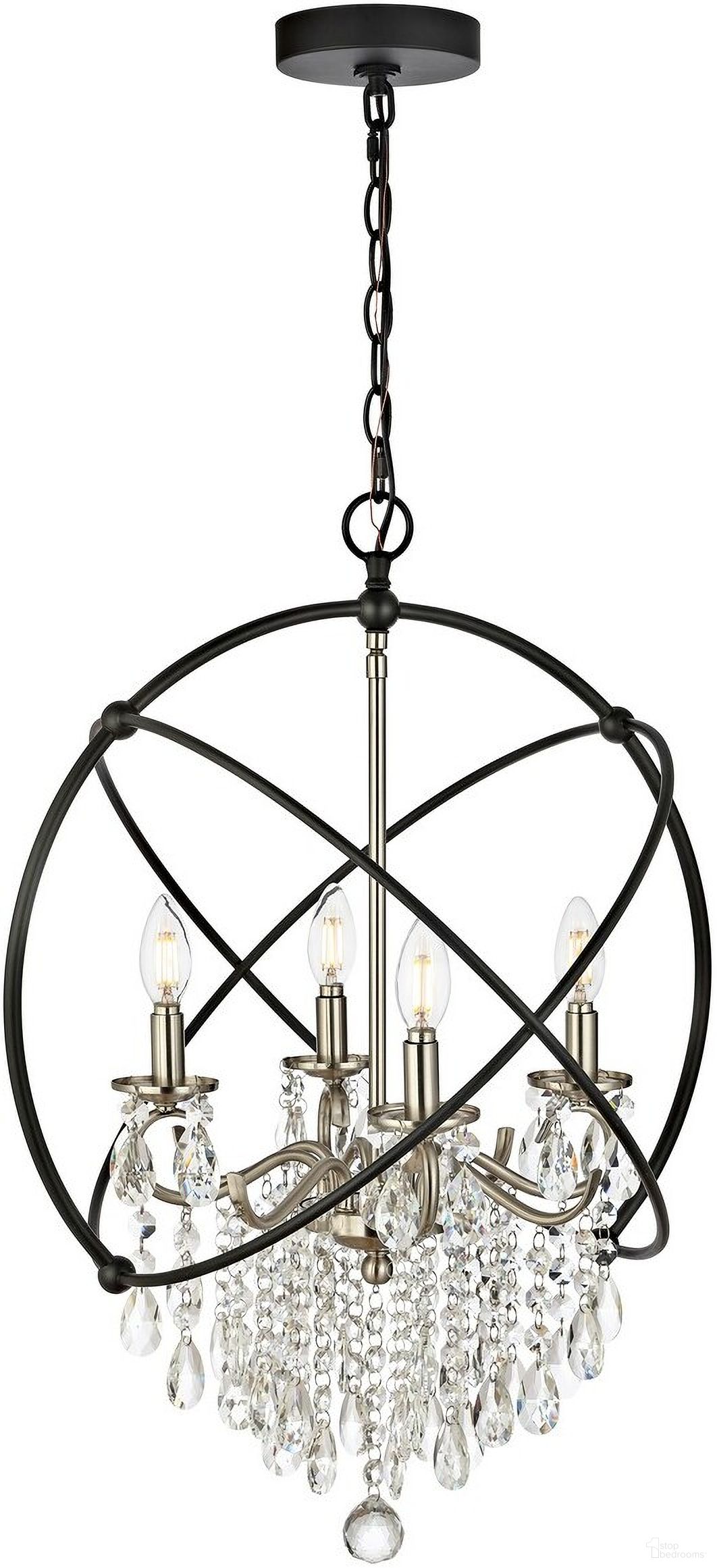 The appearance of Sabina Pendant designed by Safavieh in the modern / contemporary interior design. This black nickel piece of furniture was selected by 1StopBedrooms from Sabina Collection to add a touch of cosiness and style into your home. Sku: PND4101A. Material: Iron.
