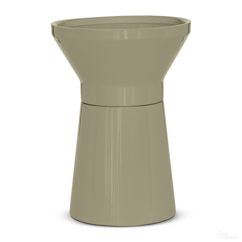 The appearance of Sabine End Table In Sage Green designed by Urbia in the modern / contemporary interior design. This sage green piece of furniture  was selected by 1StopBedrooms from Sabine Collection to add a touch of cosiness and style into your home. Sku: ISN-SABINE-ET-SG. Material: Enamel.
