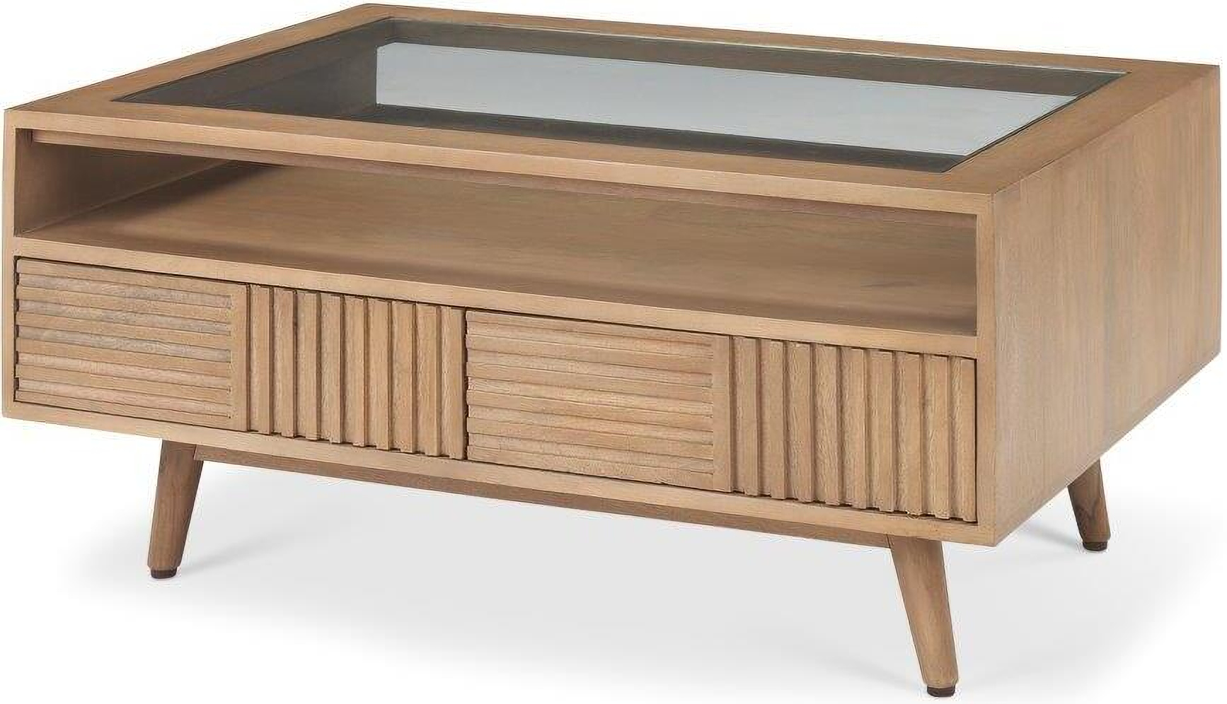 Sable Light Brown Wood Coffee Table by Mercana | 1StopBedrooms