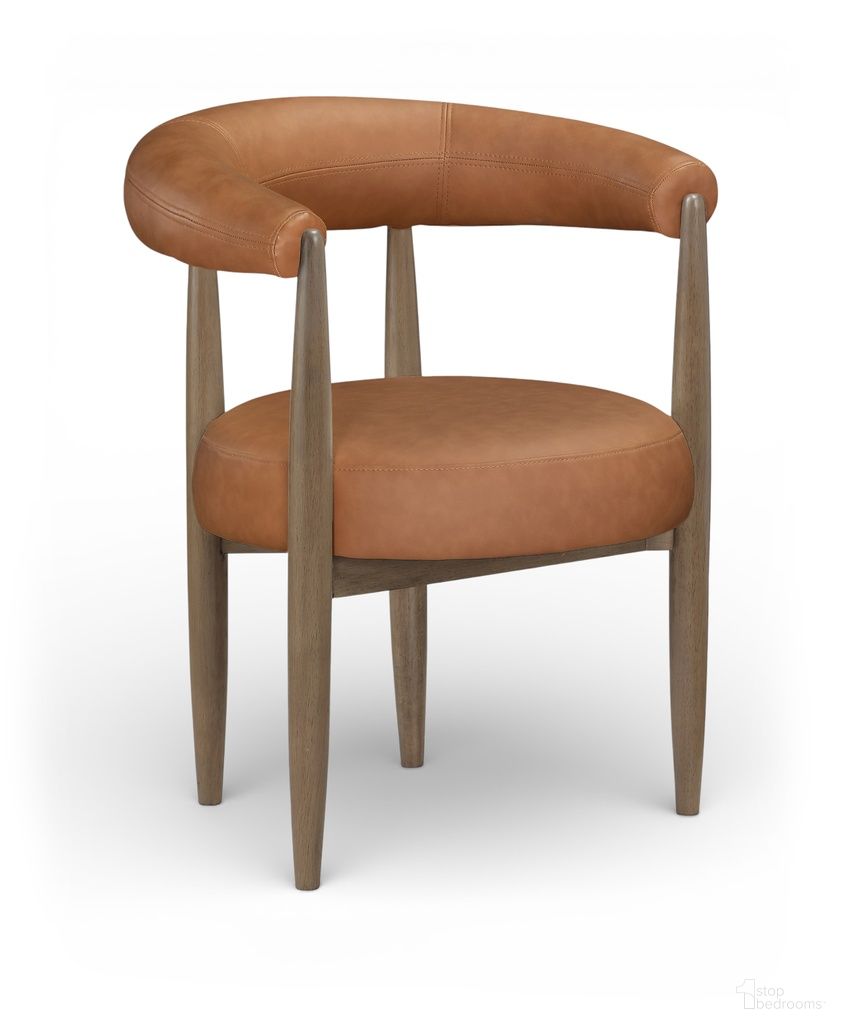 The appearance of Sable Vegan Leather Upholstered Dining Chair Set of 2 In Cognac designed by Meridian in the modern / contemporary interior design. This cognac piece of furniture  was selected by 1StopBedrooms from Sable Collection to add a touch of cosiness and style into your home. Sku: 88028Cognac-C. Material: Foam. Chair Type: Arm Chair.