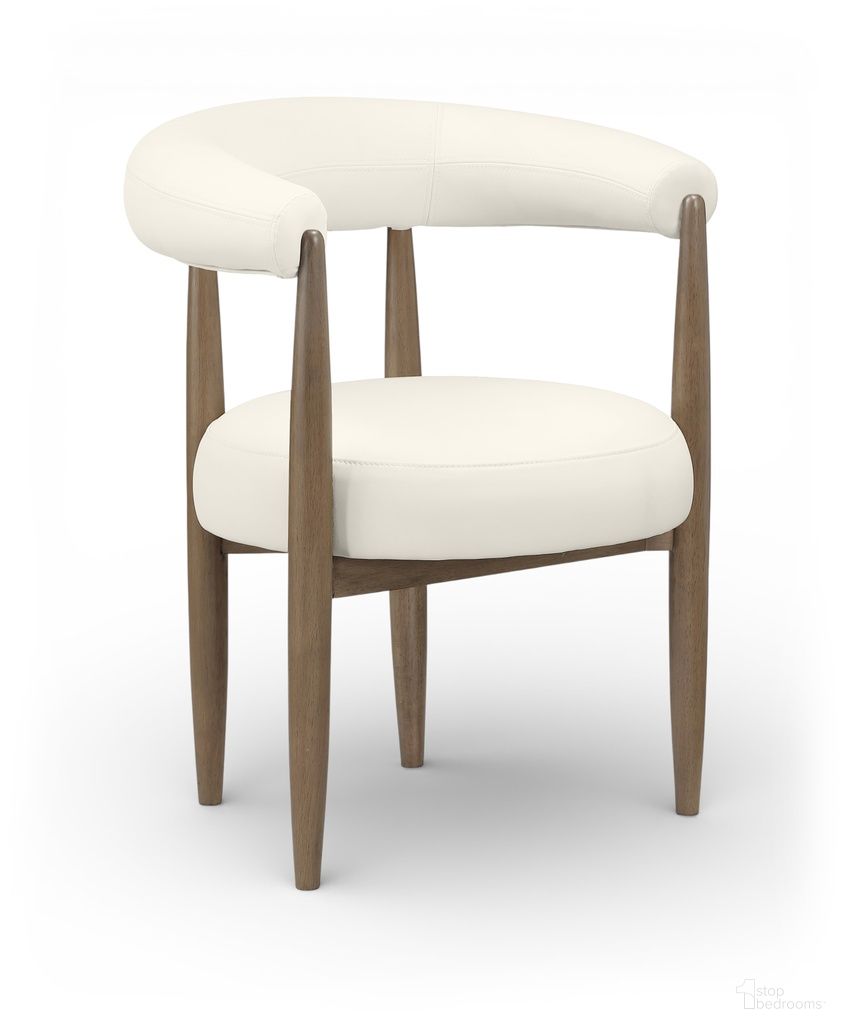 The appearance of Sable Vegan Leather Upholstered Dining Chair Set of 2 In Cream designed by Meridian in the modern / contemporary interior design. This cream piece of furniture  was selected by 1StopBedrooms from Sable Collection to add a touch of cosiness and style into your home. Sku: 88028Cream-C. Material: Foam. Chair Type: Arm Chair.