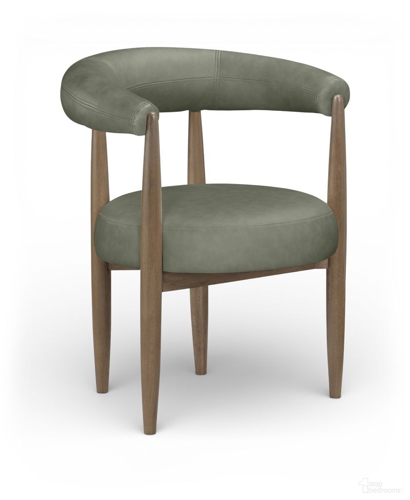 The appearance of Sable Vegan Leather Upholstered Dining Chair Set of 2 In Green designed by Meridian in the modern / contemporary interior design. This green piece of furniture  was selected by 1StopBedrooms from Sable Collection to add a touch of cosiness and style into your home. Sku: 88028Green-C. Material: Foam. Chair Type: Arm Chair.