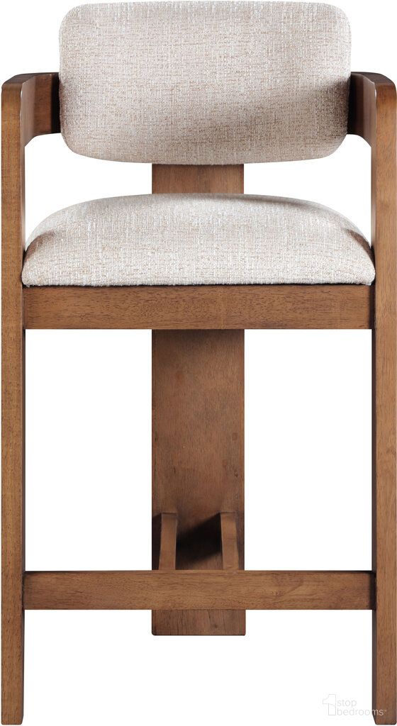 The appearance of Sacha Linen Textured Fabric Stool In Beige and Brown designed by Meridian in the modern / contemporary interior design. This beige and brown piece of furniture was selected by 1StopBedrooms from Sacha Collection to add a touch of cosiness and style into your home. Sku: 11076Beige-C. Material: Polyester.