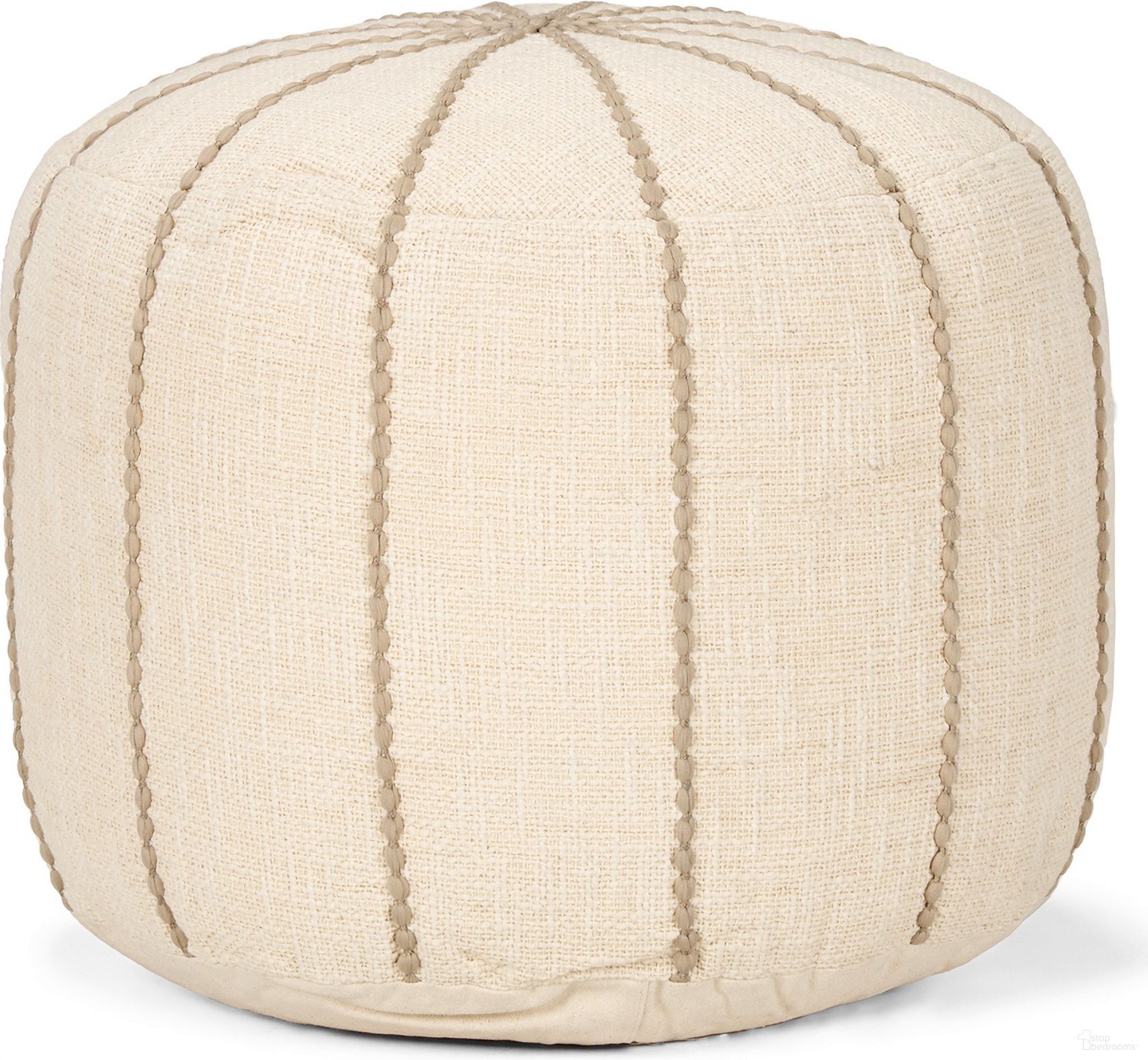 The appearance of Sachi Pouf In Beige designed by Mercana in the modern / contemporary interior design. This beige piece of furniture was selected by 1StopBedrooms from Sachi Collection to add a touch of cosiness and style into your home. Sku: 70761. Material: Fabric.