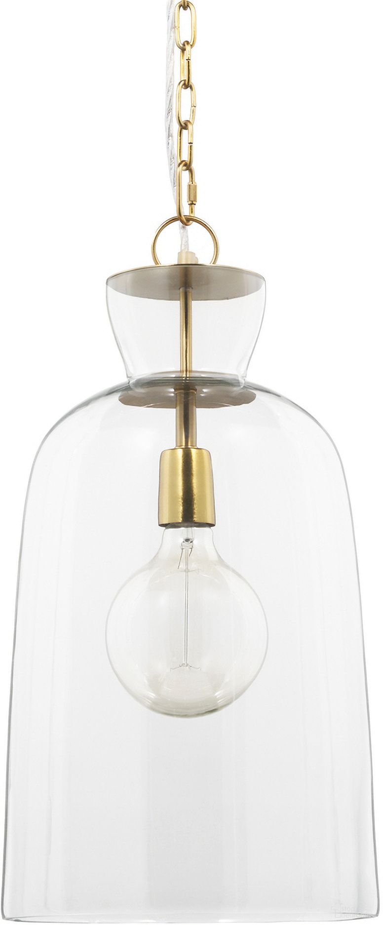 The appearance of Sadah Clear Blown Glass with Gold Metal Tall Pendant Light In Brown designed by Mercana in the transitional interior design. This brown piece of furniture was selected by 1StopBedrooms from Sadah Collection to add a touch of cosiness and style into your home. Sku: 70754. Material: Metal.