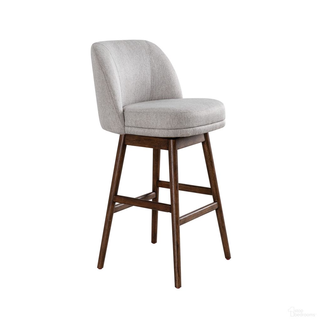 The appearance of Sadie 30 Inch Bar Height Swivel Barstool In Taupe and Brown designed by Armen Living in the modern / contemporary interior design. This taupe and brown piece of furniture was selected by 1StopBedrooms from Sadie Collection to add a touch of cosiness and style into your home. Sku: LCSABABRNTP30. Material: Polyester.
