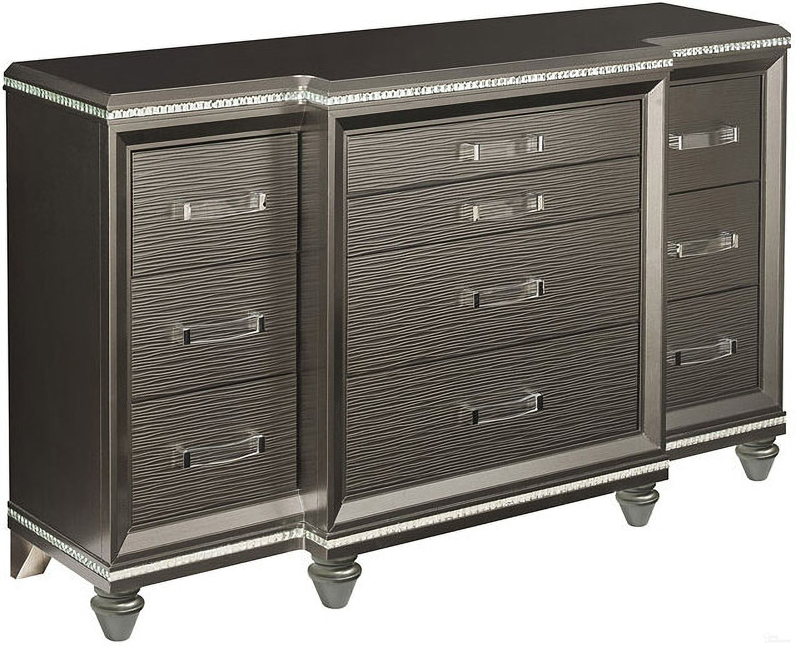 The appearance of Sadie Dresser designed by ACME in the transitional interior design. This champagne piece of furniture was selected by 1StopBedrooms from Sadie Collection to add a touch of cosiness and style into your home. Sku: 27945. Material: Wood.