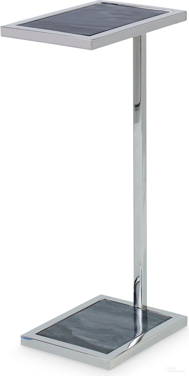 Sadie Spot Table In White and Grey by Century Furniture 1StopBedrooms