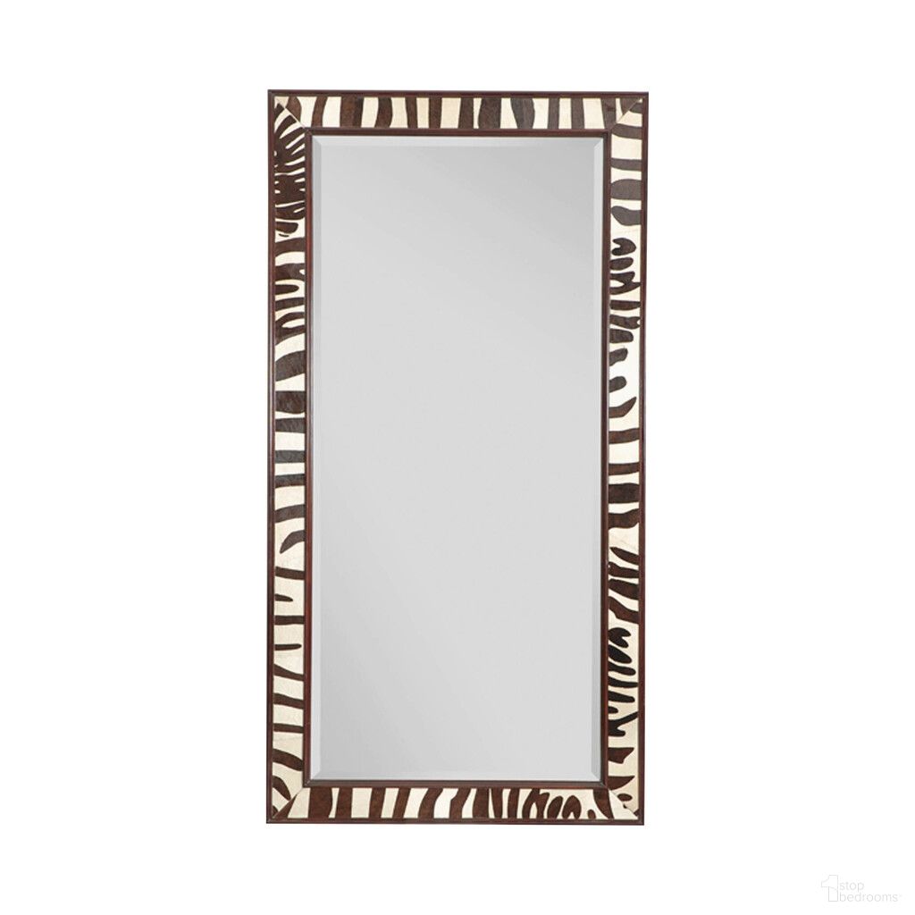 The appearance of Safari Floor Mirror In Black and White designed by Maitland-Smith in the modern / contemporary interior design. This black/white piece of furniture was selected by 1StopBedrooms from Maitland Smith Collection to add a touch of cosiness and style into your home. Sku: 8102-28. Material: Metal.
