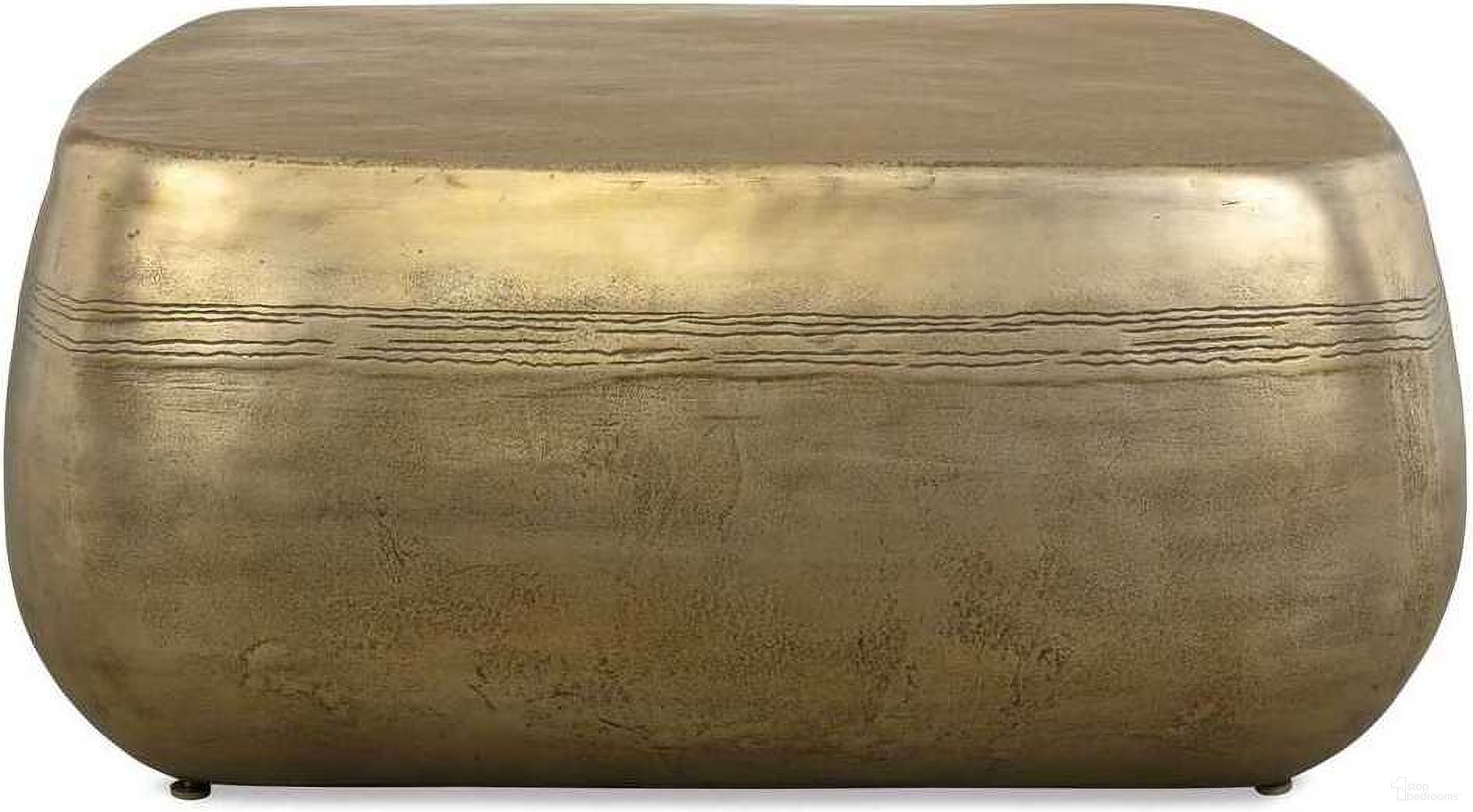 Saguaro Indoor-Outdoor Coffee Table In Gold and Brass