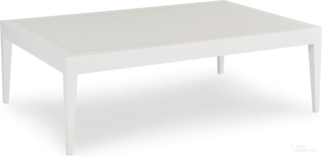 The appearance of Sail Cocktail Table In White designed by Century Furniture in the modern / contemporary interior design. This white piece of furniture was selected by 1StopBedrooms from Allison Paladino Sail Collection to add a touch of cosiness and style into your home. Sku: D46-85. Material: Aluminum. Table Top Shape: Rectangular.
