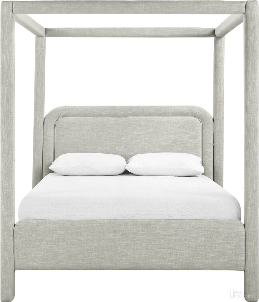 The appearance of Salina Linen Textured Fabric Upholstered Full Bed In Grey designed by Meridian in the modern / contemporary interior design. This grey piece of furniture was selected by 1StopBedrooms from Salina Collection to add a touch of cosiness and style into your home. Sku: B1294Grey-F Box 1/2 (Headboard / Footboard / Support on Headboard / Slats);B1294Grey-F Box 2/2 (Rails / Bed Post / Support on Headboard Length / Center Rail). Bed Size: Full. Material: Linen. Bed Type: Upholstered Bed.