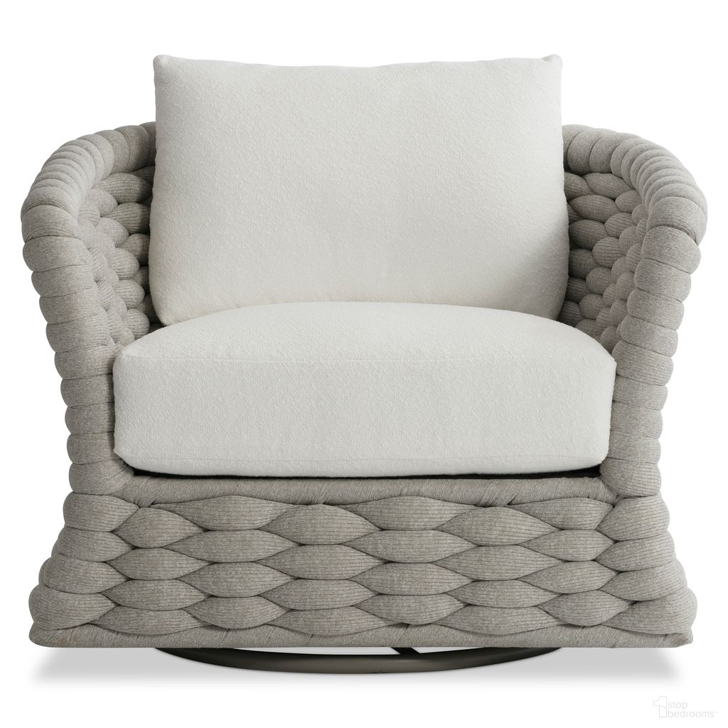 Salinas Outdoor Swivel Chair In White