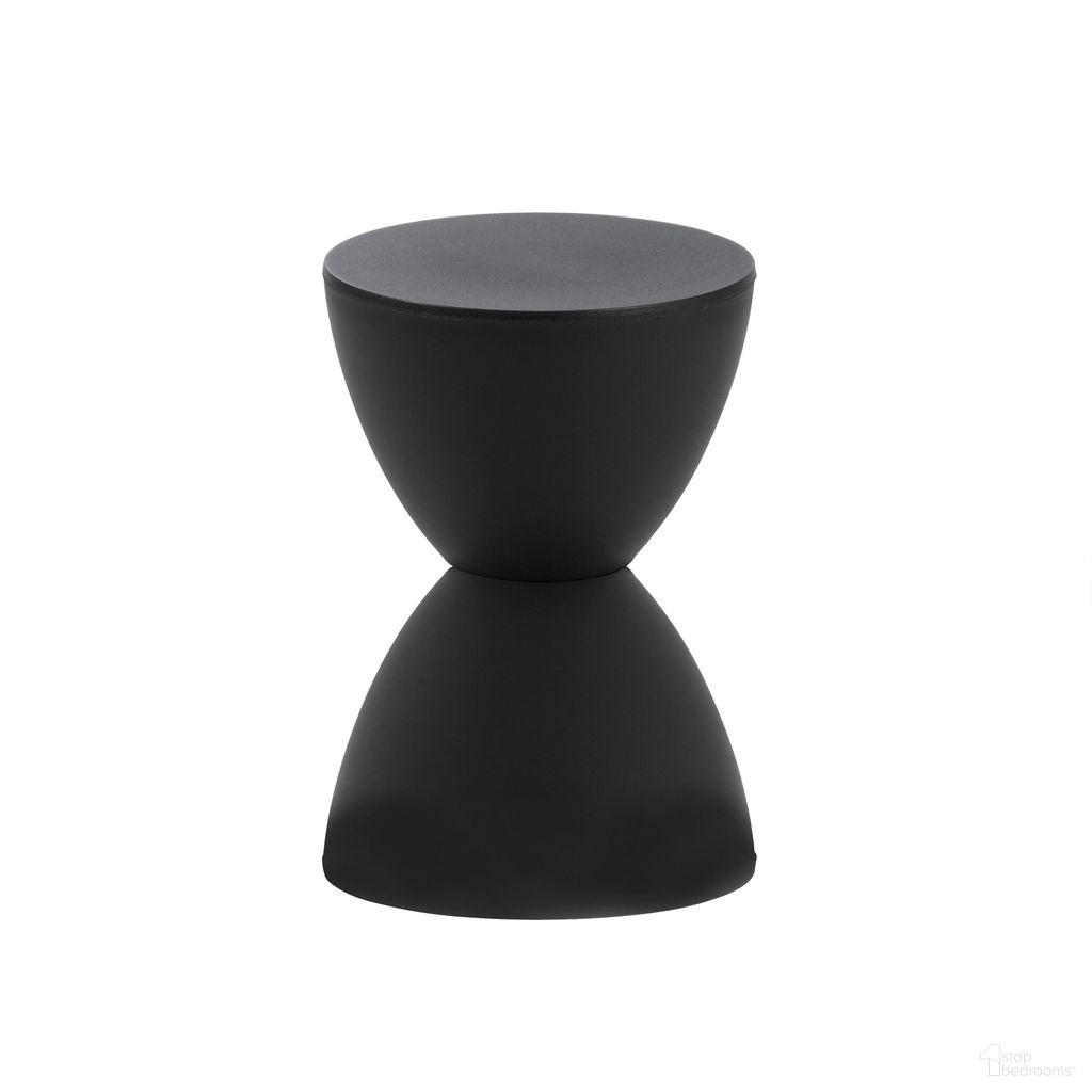 The appearance of Sallie Outdoor Stool In Black designed by Euro Style in the modern / contemporary interior design. This black piece of furniture  was selected by 1StopBedrooms from Sallie Collection to add a touch of cosiness and style into your home. Sku: 90101BLK. Material: Plastic.