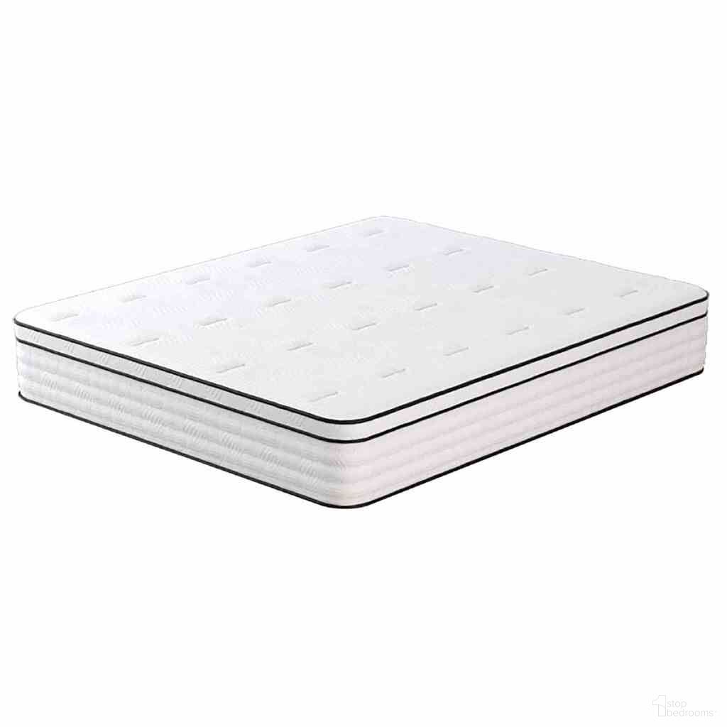 Salvia 12 Inch Queen Euro Top Mattress In White