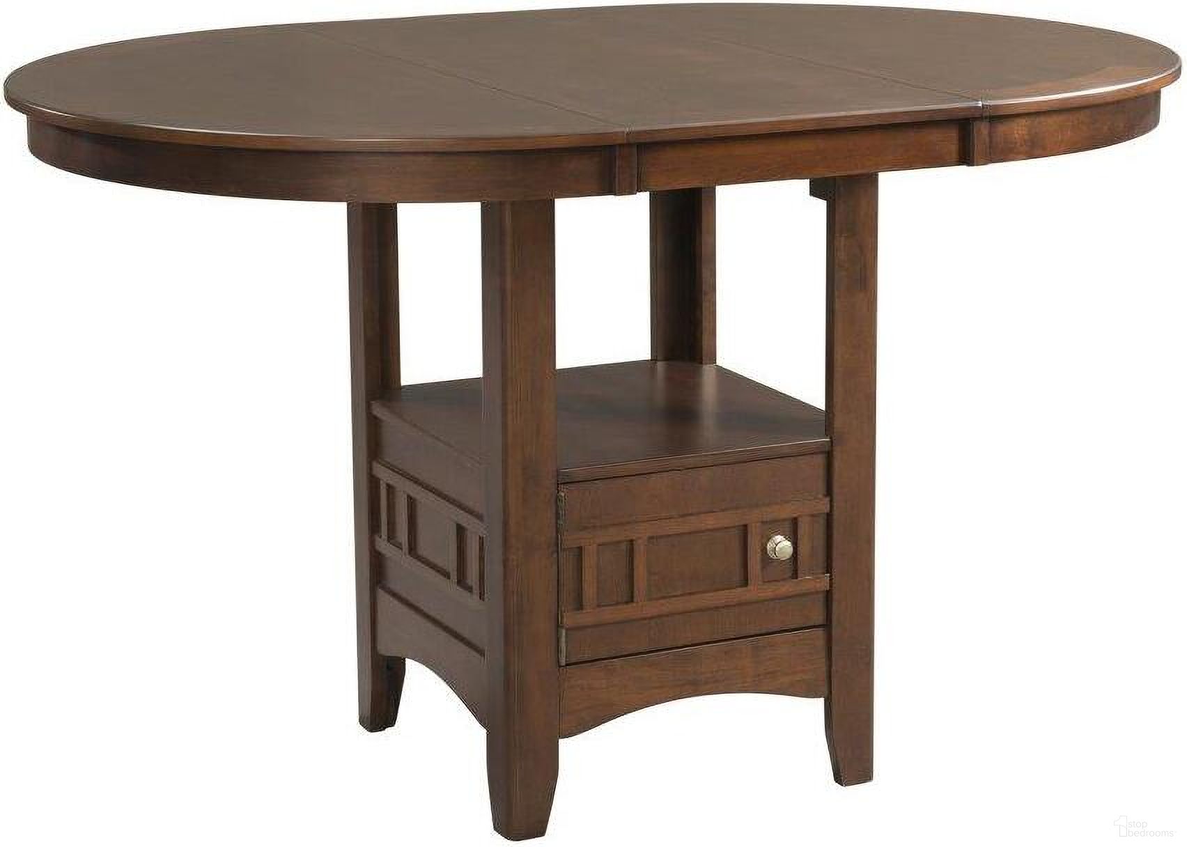 Sam Cherry Extendable Trestle Storage Pub Dining Table