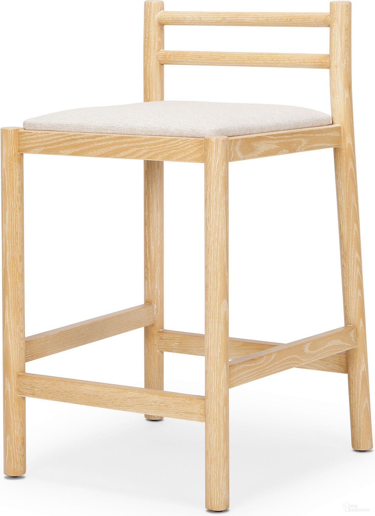 Sam Counter Stool In Light Brown and Beige