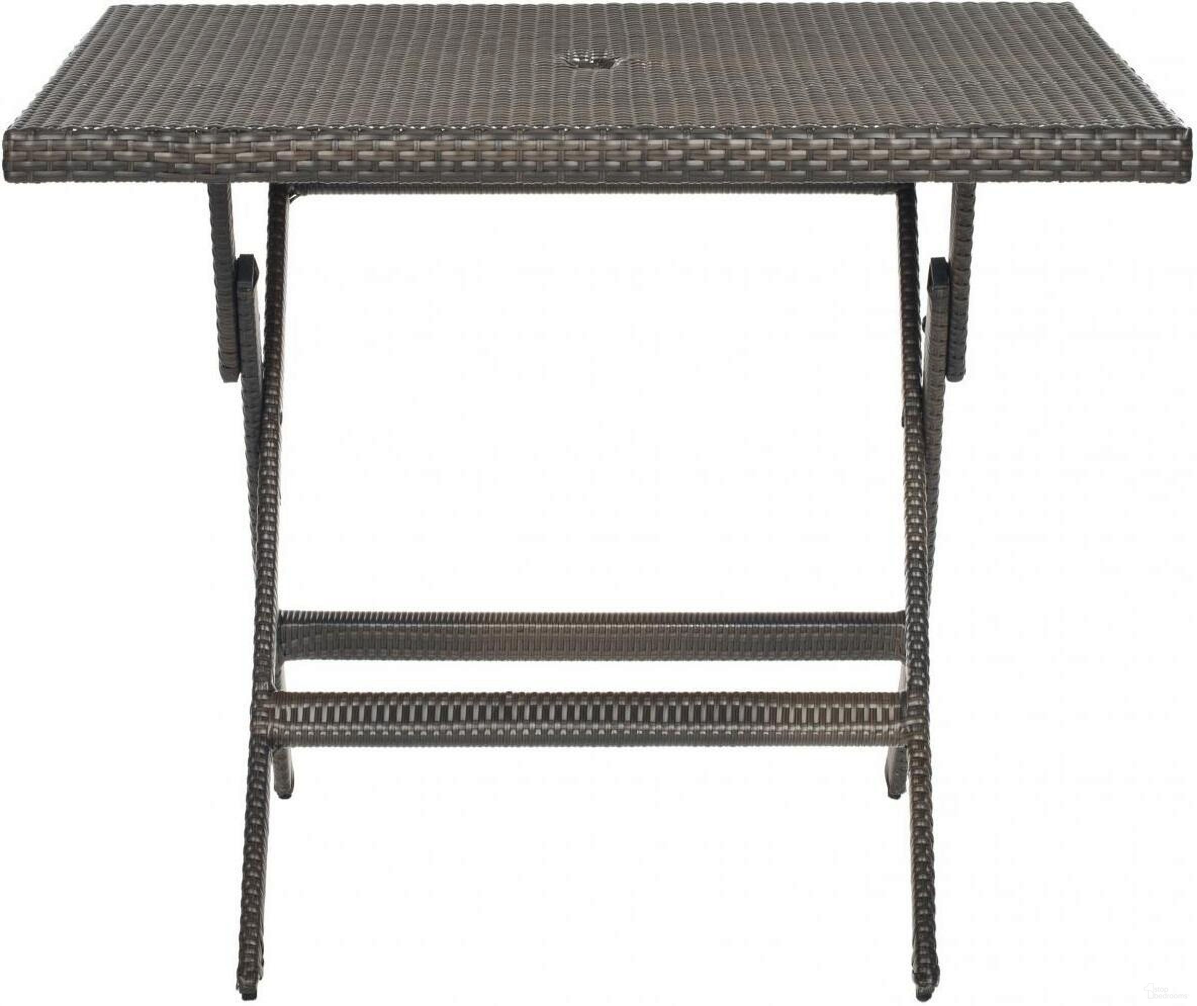 The appearance of Samana Sqaure Folding Table designed by Safavieh in the modern / contemporary interior design. This brown piece of furniture  was selected by 1StopBedrooms from Safavieh PAT Collection to add a touch of cosiness and style into your home. Sku: PAT2002A. Material: Steel.