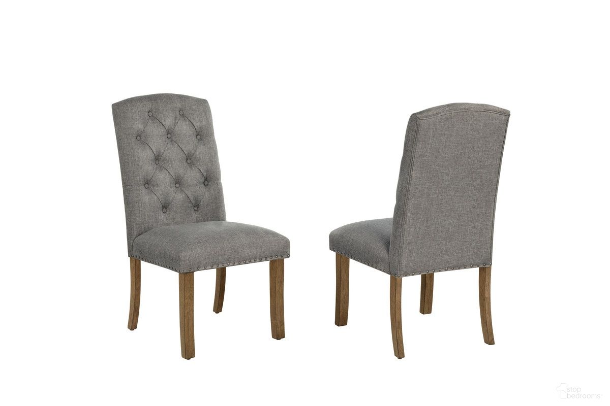 The appearance of Samantha Side Dining Chair Set of 2 in Gray designed by Best Quality Furniture in the modern / contemporary interior design. This gray piece of furniture  was selected by 1StopBedrooms from Samantha Collection to add a touch of cosiness and style into your home. Sku: D700-SC. Material: Oak Veneer. Chair Type: Side Chair.