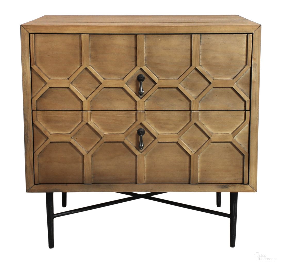 The appearance of Samara 2-Drawer Small Nightstand - Natural designed by Moti in the modern / contemporary interior design. This natural piece of furniture was selected by 1StopBedrooms from Samara Collection to add a touch of cosiness and style into your home. Sku: 69014007. Material: Pine Wood.