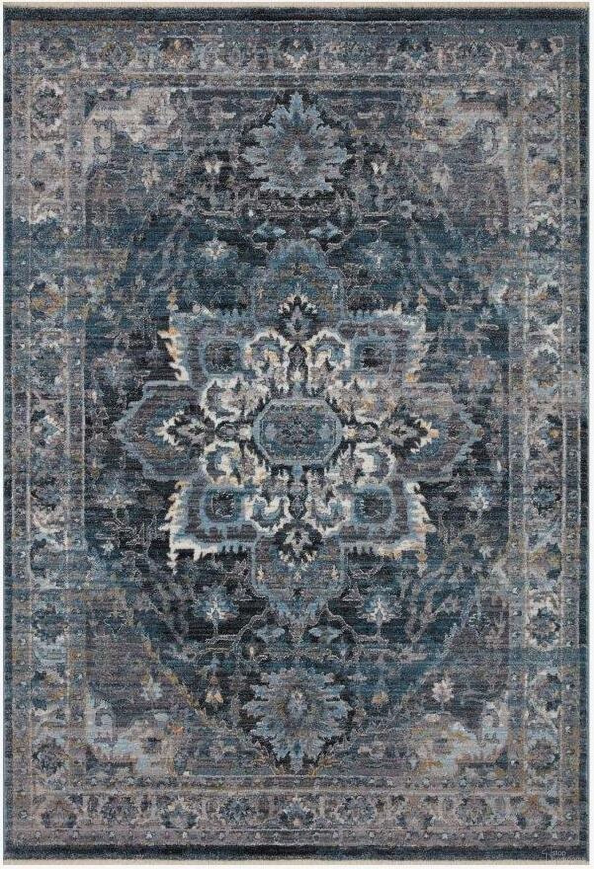 Samra Denim/Grey 1'6" x 1'6" Rug