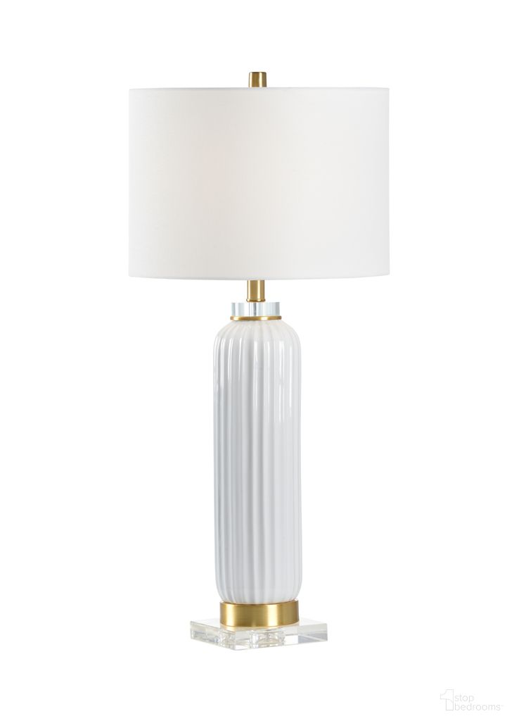 Samuel Ceramic Lamp In White and Cream