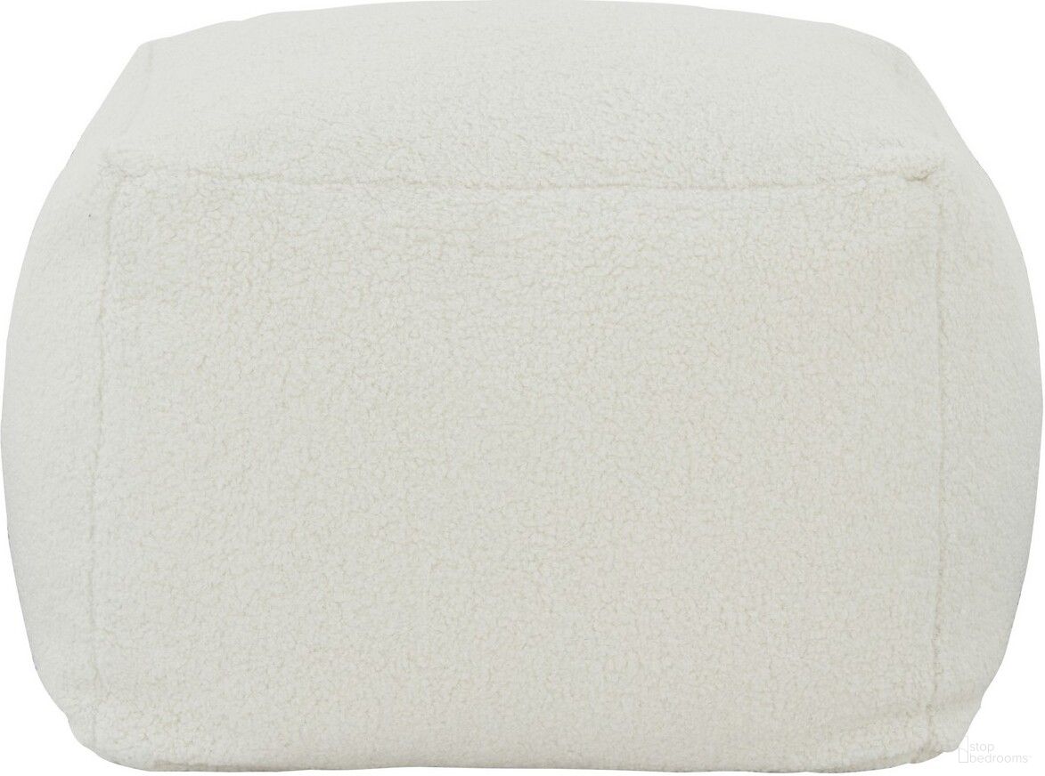The appearance of Samuels Boucle Pouf In White designed by Safavieh Couture in the transitional interior design. This white piece of furniture was selected by 1StopBedrooms from Samuels Collection to add a touch of cosiness and style into your home. Sku: SFV5041C. Material: Fabric.