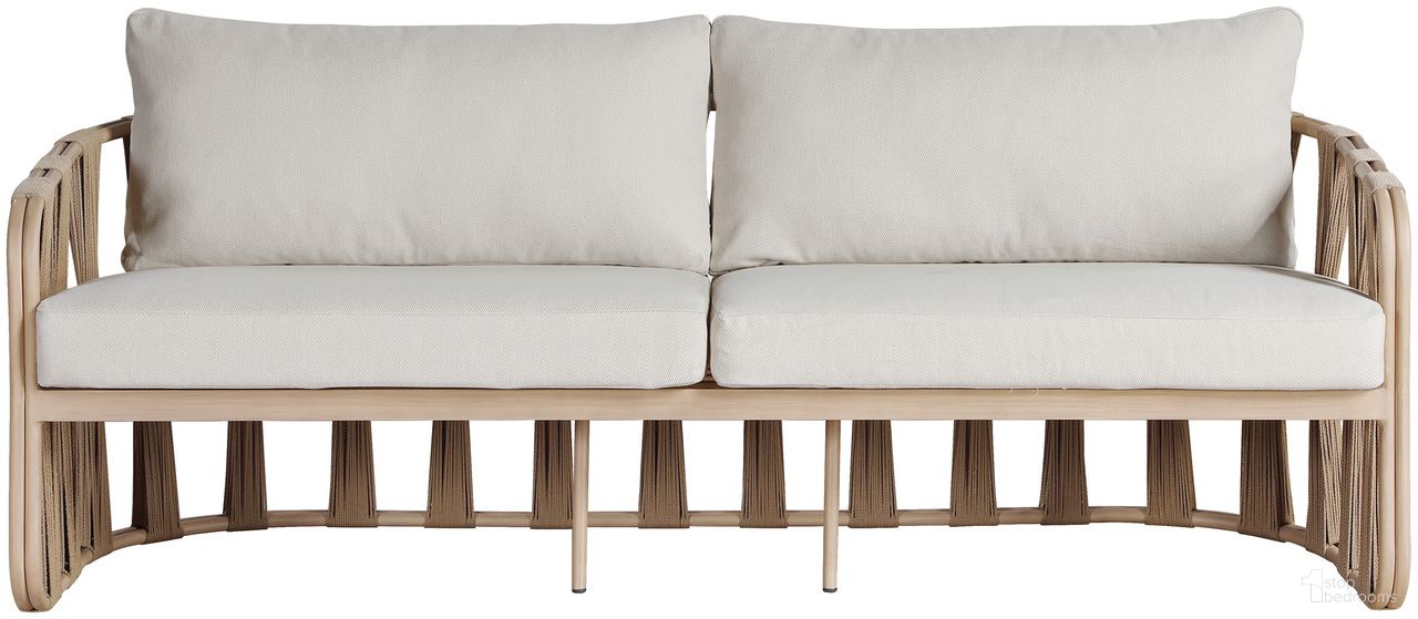 The appearance of San Pietro 90.5 Inch Fabric Upholstered Outdoor Patio Sofa In Beige and Natural designed by Meridian in the modern / contemporary interior design. This beige/natural piece of furniture was selected by 1StopBedrooms from San Pietro Collection to add a touch of cosiness and style into your home. Sku: 55005Beige-S. Material: Olefin.