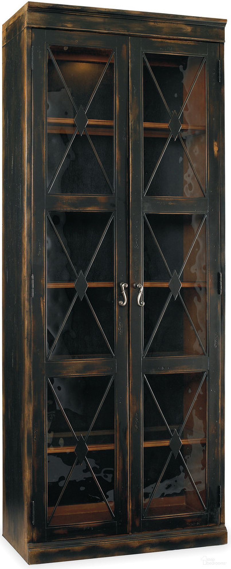 Sanctuary Ebony 2 Door Thin Display Cabinet