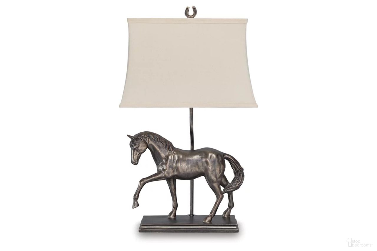 The appearance of Sandorman Table Lamp In Bronze designed by Signature Design by Ashley in the traditional interior design. This bronze piece of furniture was selected by 1StopBedrooms from Sandorman Collection to add a touch of cosiness and style into your home. Sku: L317044. Material: Fabric.