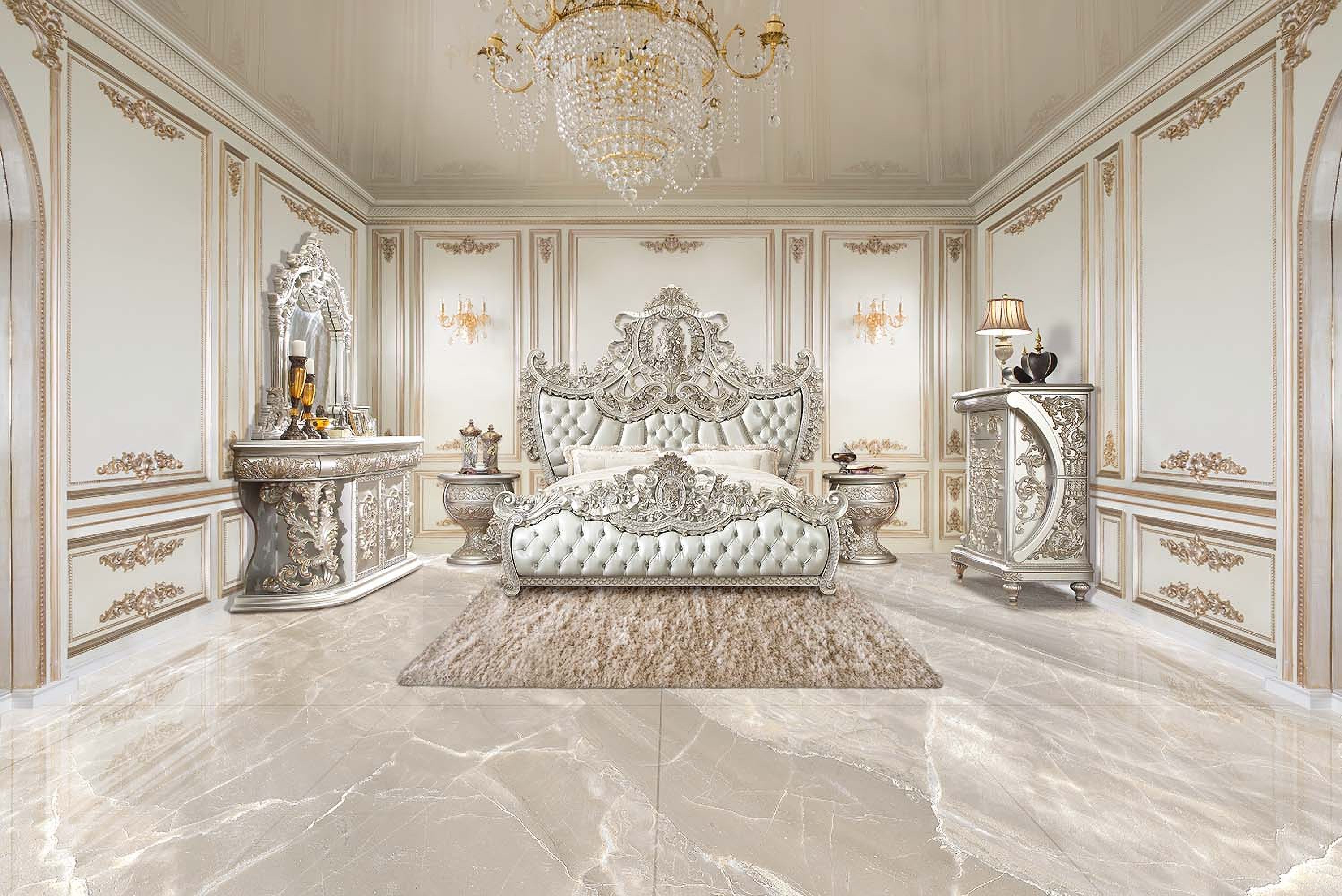Sandoval Bedroom Set In Champagne