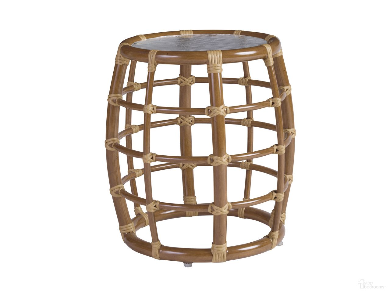 The appearance of Sandpiper Bay Accent Table In Brown designed by Tommy Bahama in the coastal interior design. This brown piece of furniture was selected by 1StopBedrooms from Sandpiper Bay Collection to add a touch of cosiness and style into your home. Sku: 3360-952. Table Top Shape: Round. Material: Aluminum.