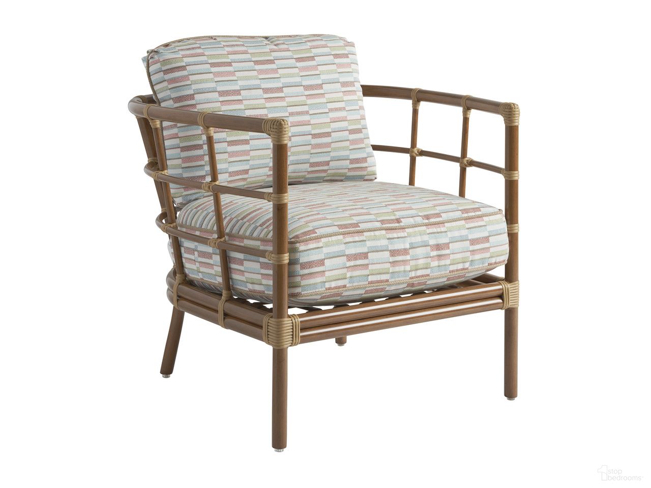 The appearance of Sandpiper Bay Lounge Chair In Brown/Red/Pink designed by Tommy Bahama in the coastal interior design. This brown/red/pink piece of furniture  was selected by 1StopBedrooms from Sandpiper Bay Collection to add a touch of cosiness and style into your home. Sku: 3360-11-40. Material: Aluminum.