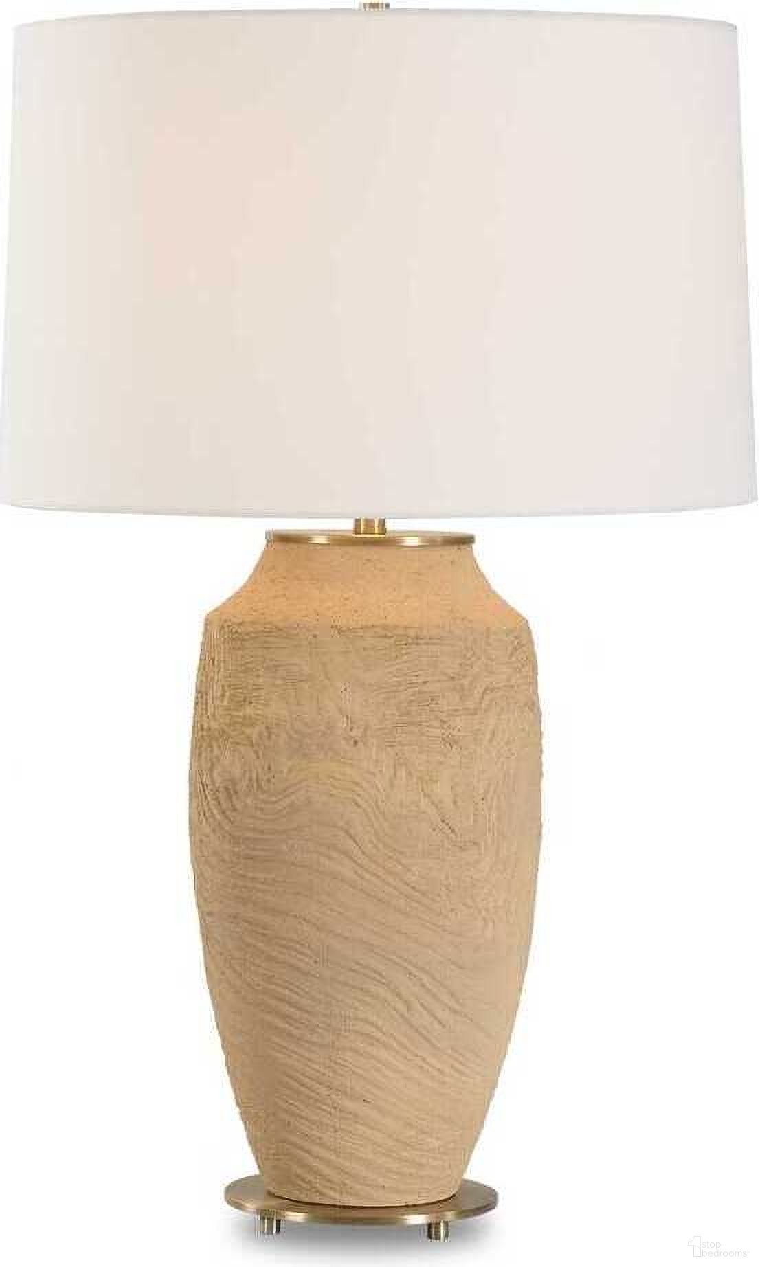 Sandstone Flow Table Lamp In Brown