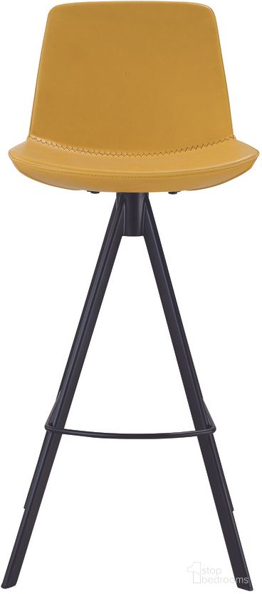 The appearance of Sandy-C Yellow Counter Height Bar Stool designed by Bellini Modern Living in the modern / contemporary interior design. This yellow piece of furniture  was selected by 1StopBedrooms from Sandy Collection to add a touch of cosiness and style into your home. Sku: Sandy-C YEL.