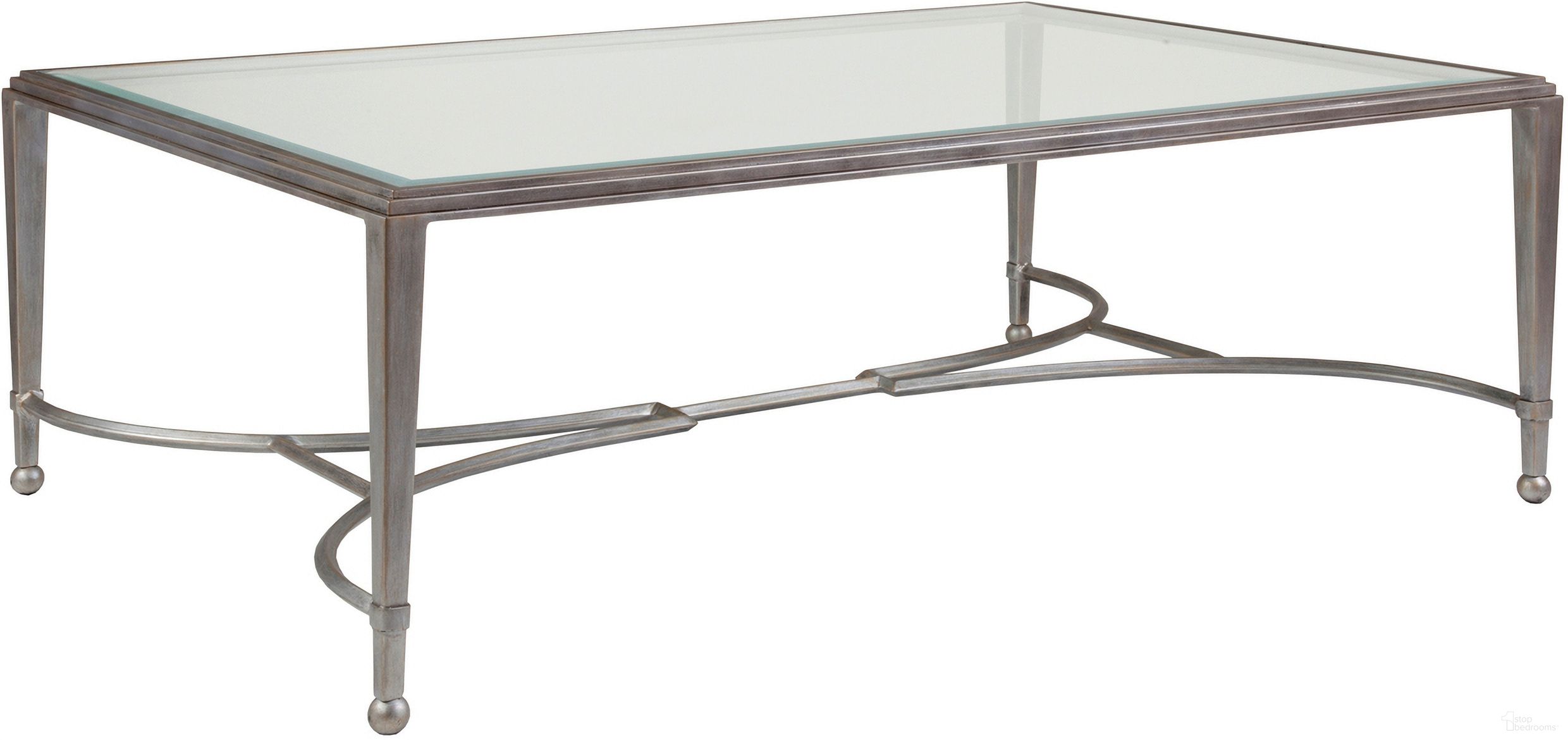 The appearance of Metal Designs Sangiovese Large Rectangular Cocktail Table In Argento designed by Artistica Home in the industrial interior design. This argento piece of furniture  was selected by 1StopBedrooms from Metal Designs Collection to add a touch of cosiness and style into your home. Sku: 2011-949-46. Material: Metal.