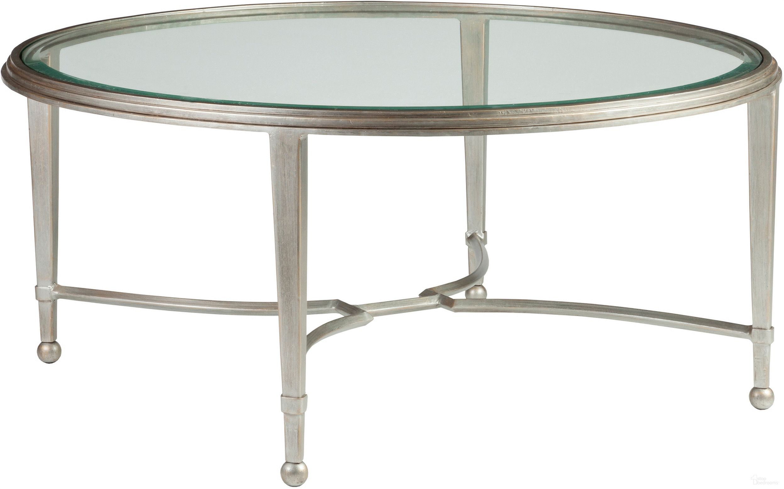 The appearance of Metal Designs Sangiovese Round Cocktail Table In Argento designed by Artistica Home in the industrial interior design. This argento piece of furniture  was selected by 1StopBedrooms from Metal Designs Collection to add a touch of cosiness and style into your home. Sku: 2011-943-46. Material: Metal.