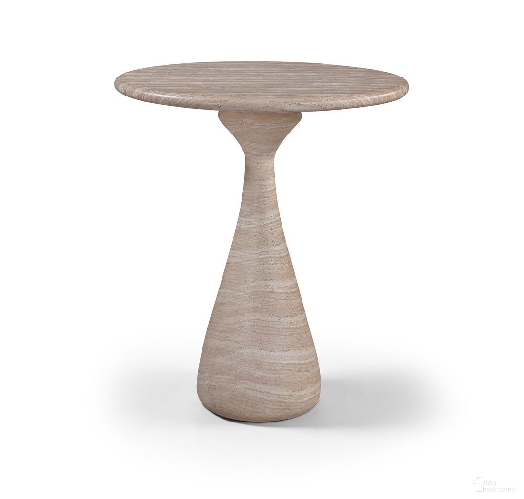 The appearance of Sano Concrete Indoor and Outdoor Bar Table In Travertine designed by Meridian in the modern / contemporary interior design. This travertine piece of furniture  was selected by 1StopBedrooms from Sano Collection to add a touch of cosiness and style into your home. Sku: 77043Travertine-T Box 1/2 (Top);77043Travertine-T Box 2/2 (Base). Material: Concrete.
