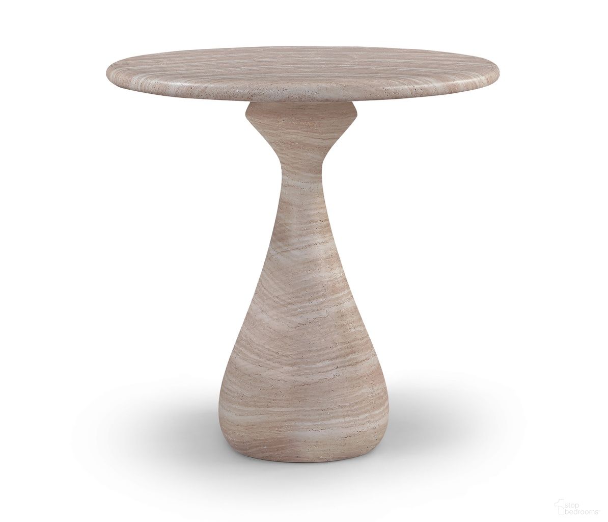 The appearance of Sano Concrete Indoor and Outdoor Counter Table In Travertine designed by Meridian in the modern / contemporary interior design. This travertine piece of furniture  was selected by 1StopBedrooms from Sano Collection to add a touch of cosiness and style into your home. Sku: 77042Travertine-T Box 1/2 (Top);77042Travertine-T Box 2/2 (Base). Table Base Style: Pedestal. Table Top Shape: Round. Material: Concrete.