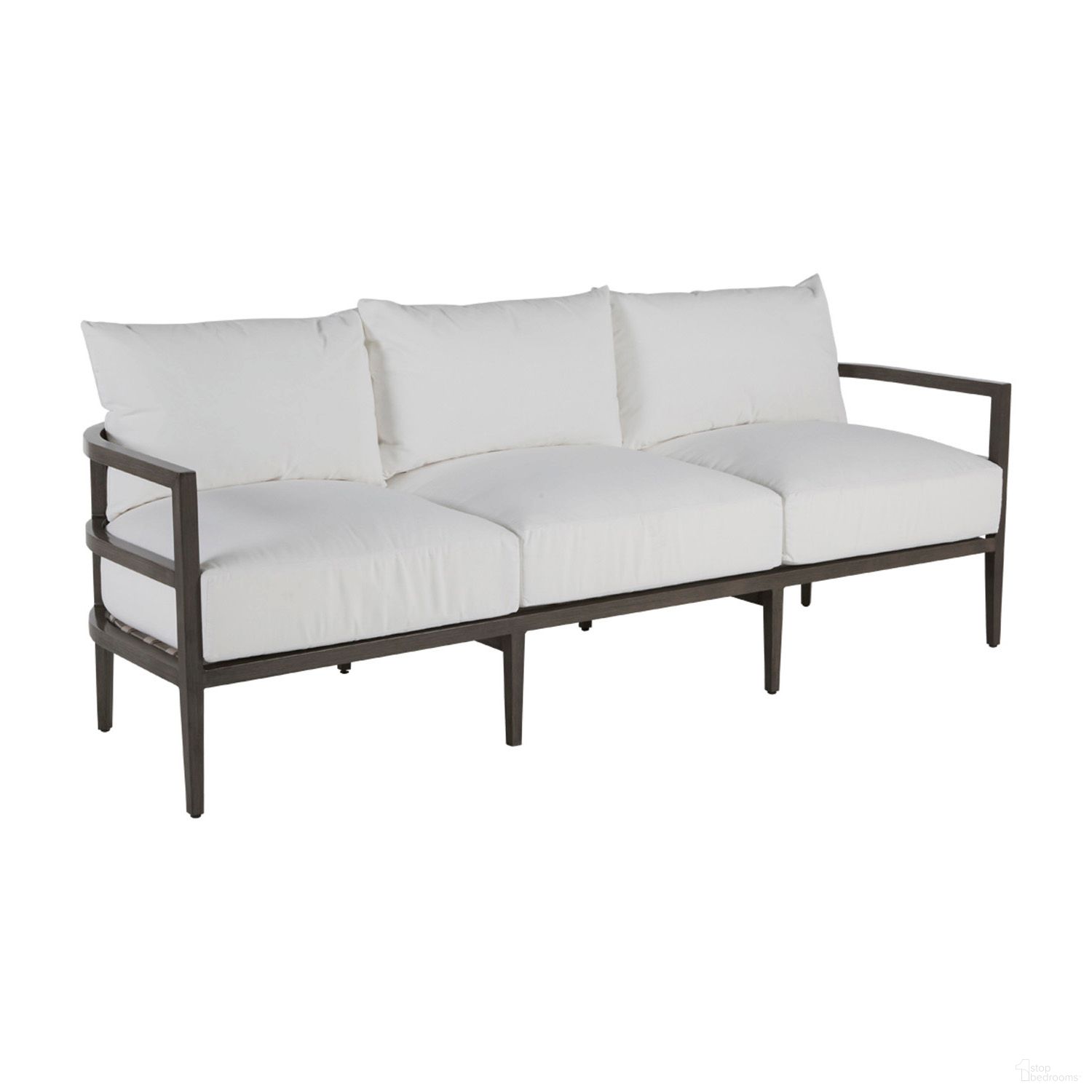 The appearance of Santa Barbara Aluminum Sofa In Bali Pearl designed by Summer Classics in the modern / contemporary interior design. This bali pearl piece of furniture was selected by 1StopBedrooms from Santa Barbara Aluminum Collection to add a touch of cosiness and style into your home. Sku: 404731+C887P4219N. Material: Aluminum.