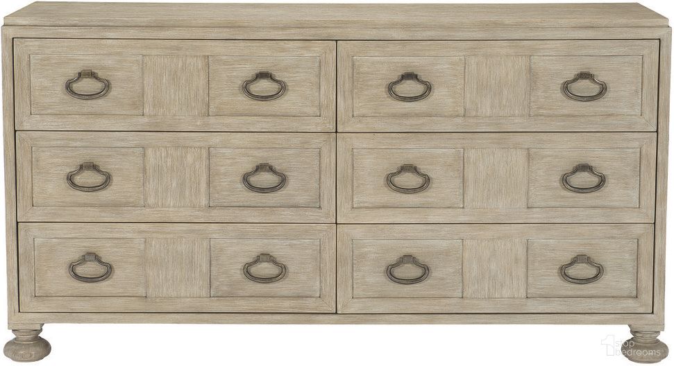 The appearance of Santa Barbara Dresser designed by Bernhardt in the traditional interior design. This sandstone piece of furniture  was selected by 1StopBedrooms from Santa Barbara Collection to add a touch of cosiness and style into your home. Sku: 385050. Material: Wood.
