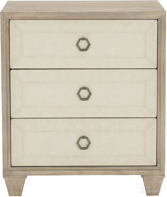 The appearance of Santa Barbara Nightstand designed by Bernhardt in the traditional interior design. This sandstone piece of furniture  was selected by 1StopBedrooms from Santa Barbara Collection to add a touch of cosiness and style into your home. Sku: 385216. Material: Wood.