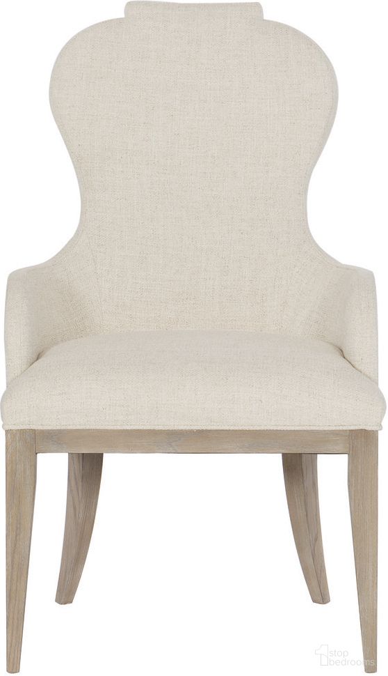 The appearance of Santa Barbara Upholstered Arm Chair designed by Bernhardt in the traditional interior design. This sandstone piece of furniture  was selected by 1StopBedrooms from Santa Barbara Collection to add a touch of cosiness and style into your home. Sku: 385562. Material: Fabric. Chair Type: Arm Chair.