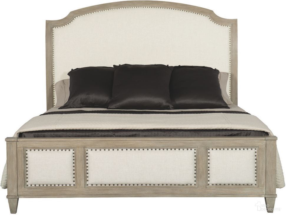 The appearance of Santa Barbara Upholstered Queen Panel Bed designed by Bernhardt in the modern / contemporary interior design. This sandstone piece of furniture was selected by 1StopBedrooms from Santa Barbara Collection to add a touch of cosiness and style into your home. Sku: 385FR64;385H64. Bed Type: Panel Bed. Material: Fabric. Bed Size: Queen.