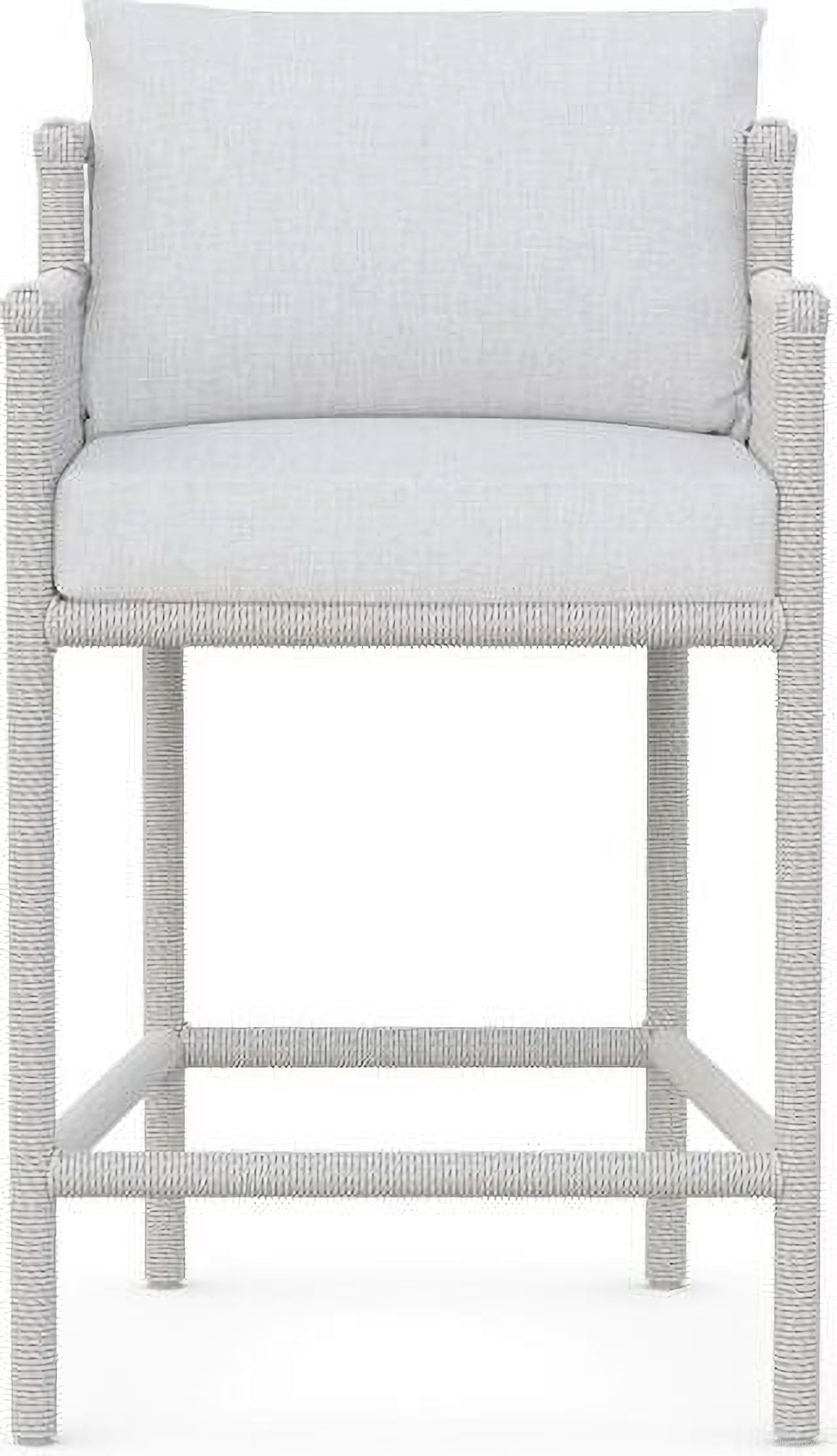 The appearance of Santa Cruz Counter Stool with Cushion In Polar and Matte White designed by Azzurro Living in the traditional interior design. This polar/matte white piece of furniture was selected by 1StopBedrooms from Santa Cruz Collection to add a touch of cosiness and style into your home. Sku: SCZ-W21CS-CU. Material: Aluminum.