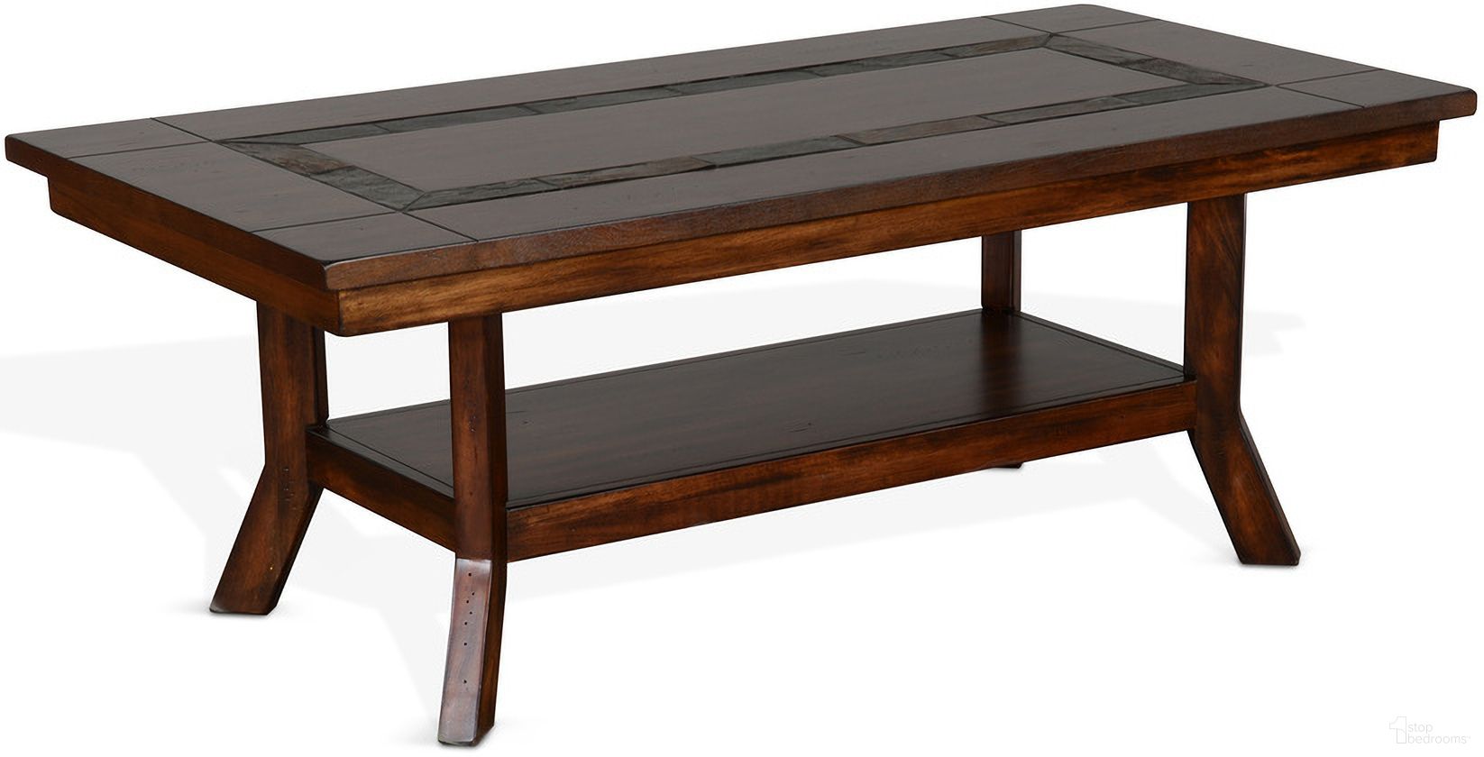 The appearance of Santa Fe Coffee Table designed by Sunny Designs in the traditional interior design. This dark chocolate piece of furniture was selected by 1StopBedrooms from Santa Fe Collection to add a touch of cosiness and style into your home. Sku: 3175DC2-C. Material: Solid Wood.